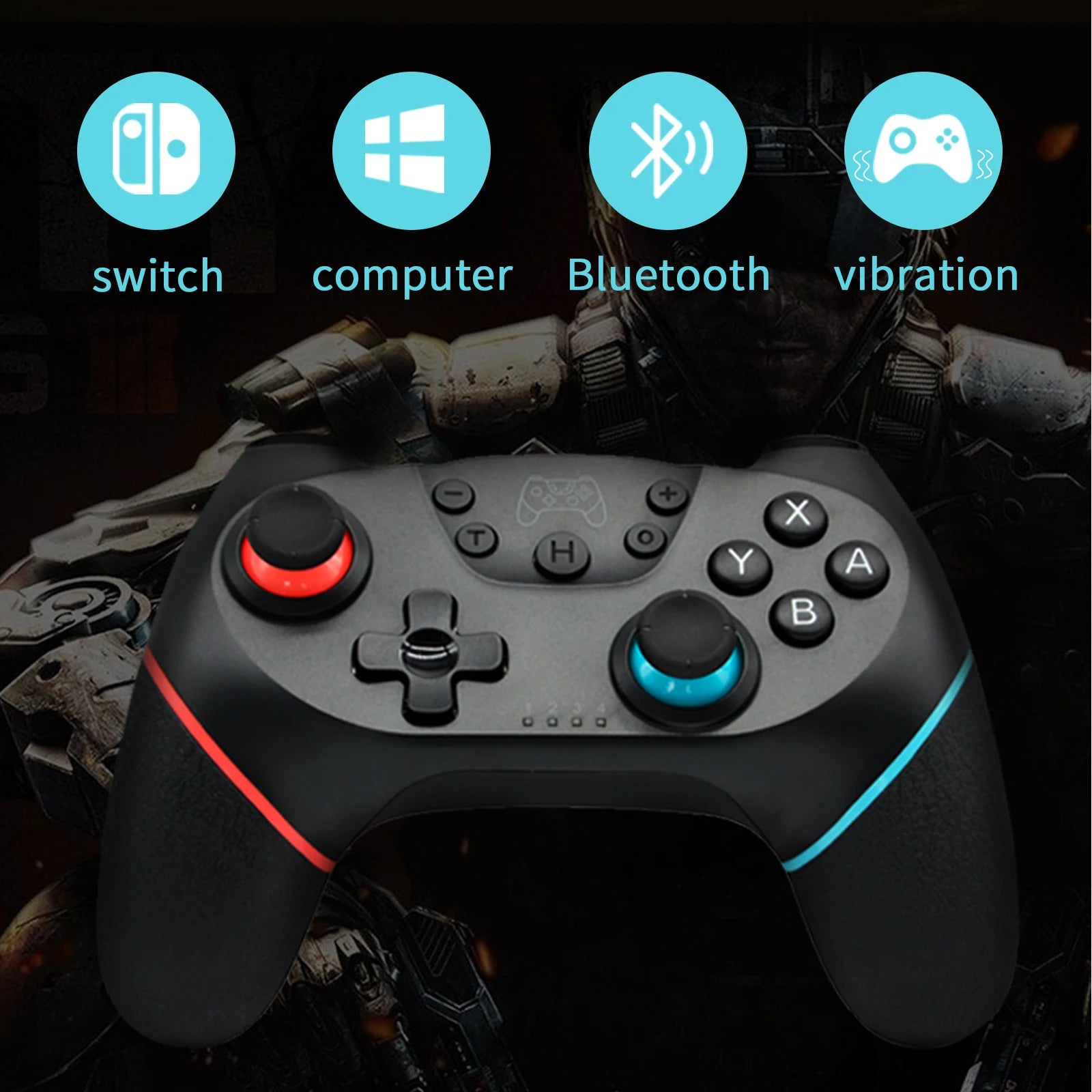 Control Bluetooth Wireless USB for Nintendo Switch & OLED Lite Controller Gamepad Joystick Game Pad PC Command Trigger Game Kit
