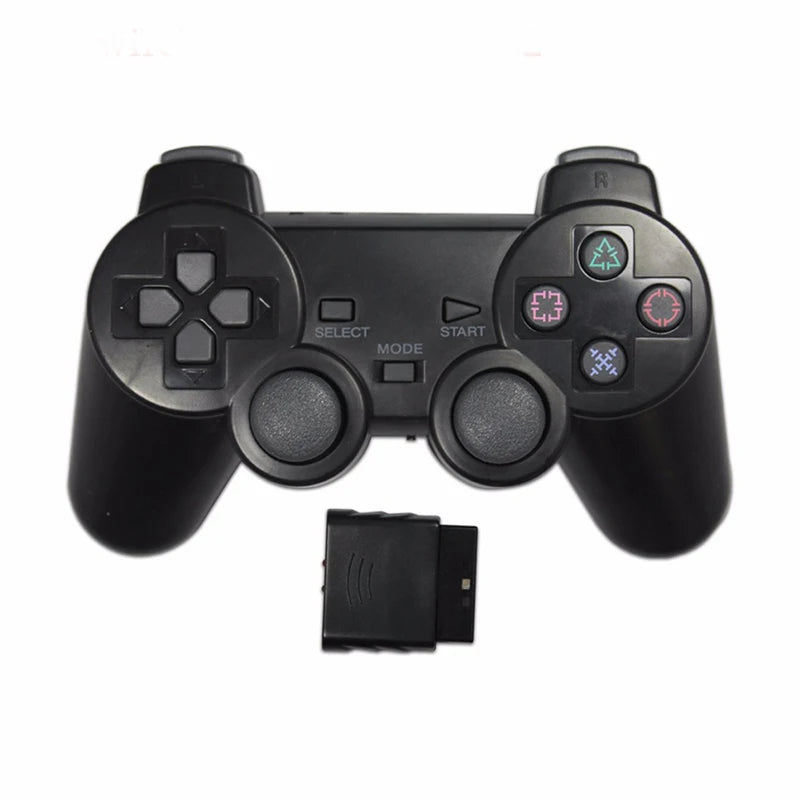 Transparent Color Game Controller For Sony PS2 Wireless gamepad 2.4GHz Vibration Controller Gamepad for Playstation 2