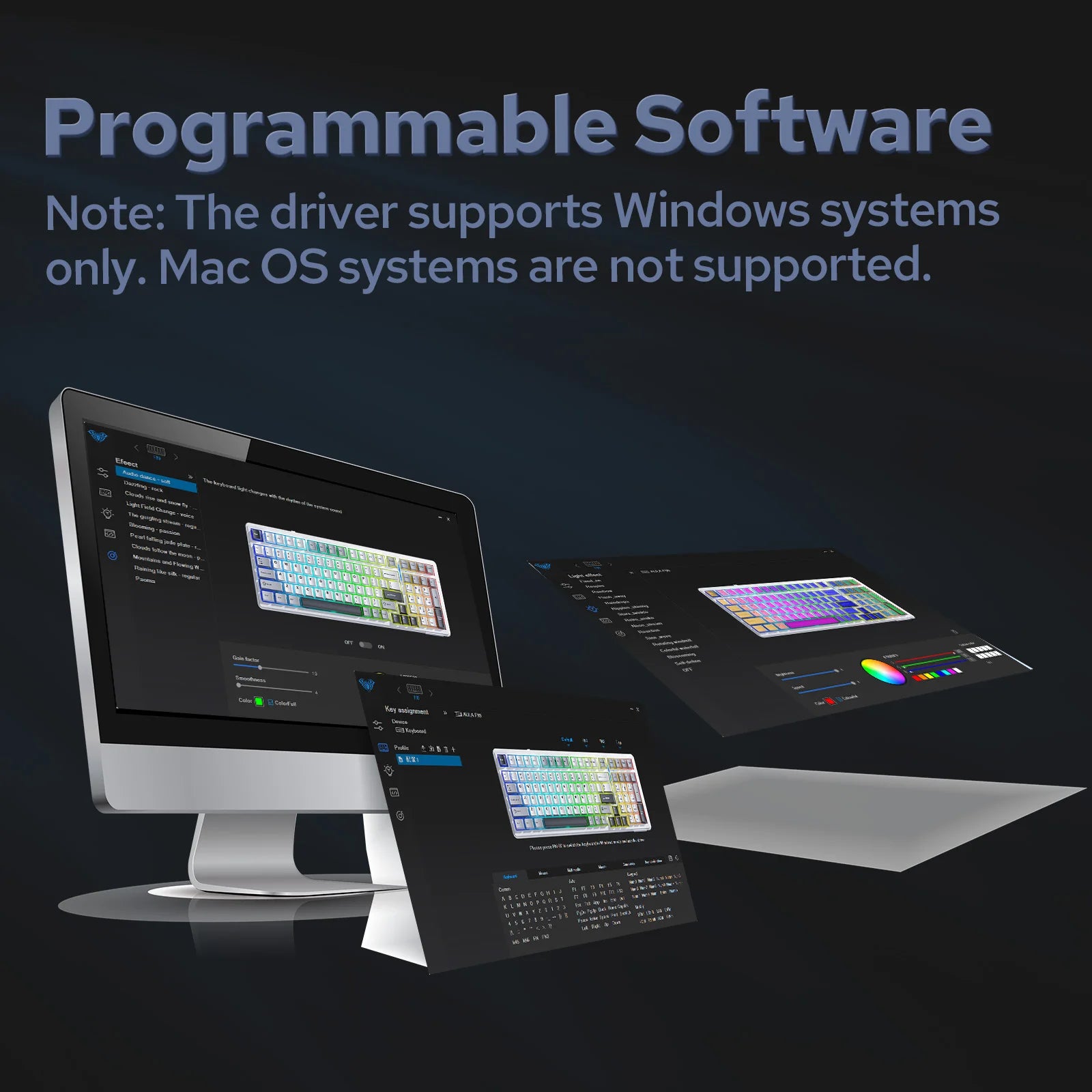 EPOMAKER x AULA F99 98% Gasket-Mounted Wired/BT/2.4GHz Wireless NKRO Mechanical Keyboard North-facing RGB 8000mAh Battery