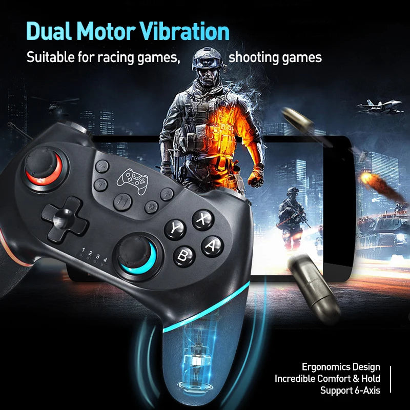 Wireless Bluetooth for Nintendo Switch & OLED Lite PC Controller Gamepad Joystick Control Computer Game Pad Mando Command Gaming