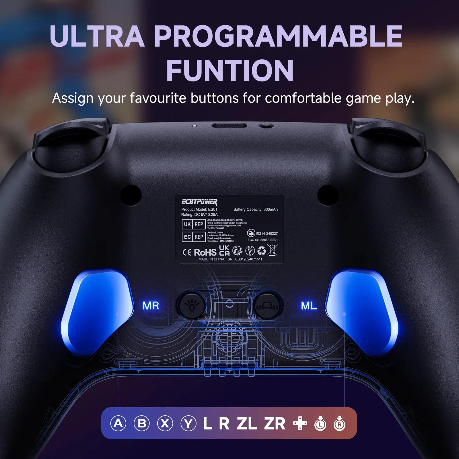 ECHTPower for Nintendo Switch2 Wireless switch controller pro controller gamepads