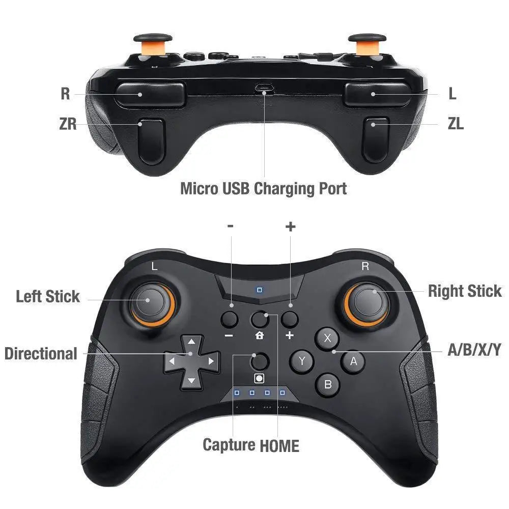 for NS Nintend Switch Pro Game Pad Wireless Bluetooth Controller Remote Gamepad for Console Joystick PC  Phone TV Box